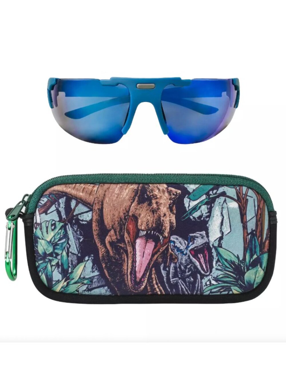 Jurassic Park World Dino Skin Sports Wrap Sunglasses and Soft Case